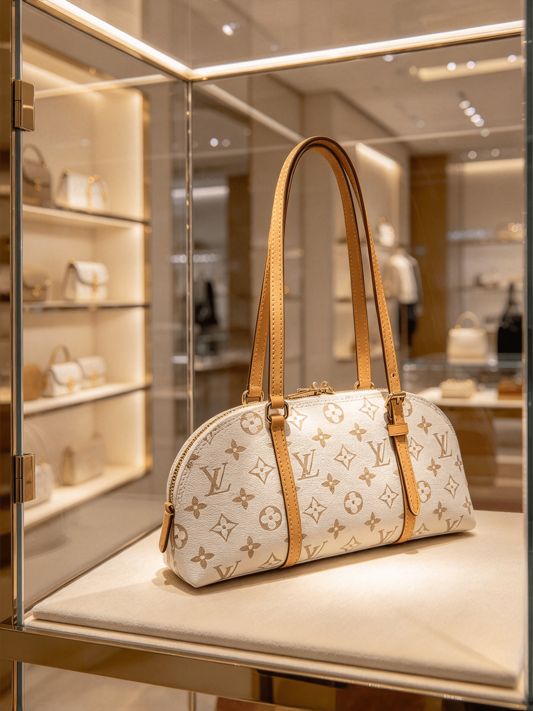 Sand dune shell armpit bag | vintage old flower light luxury shoulder bag, all-match luxury