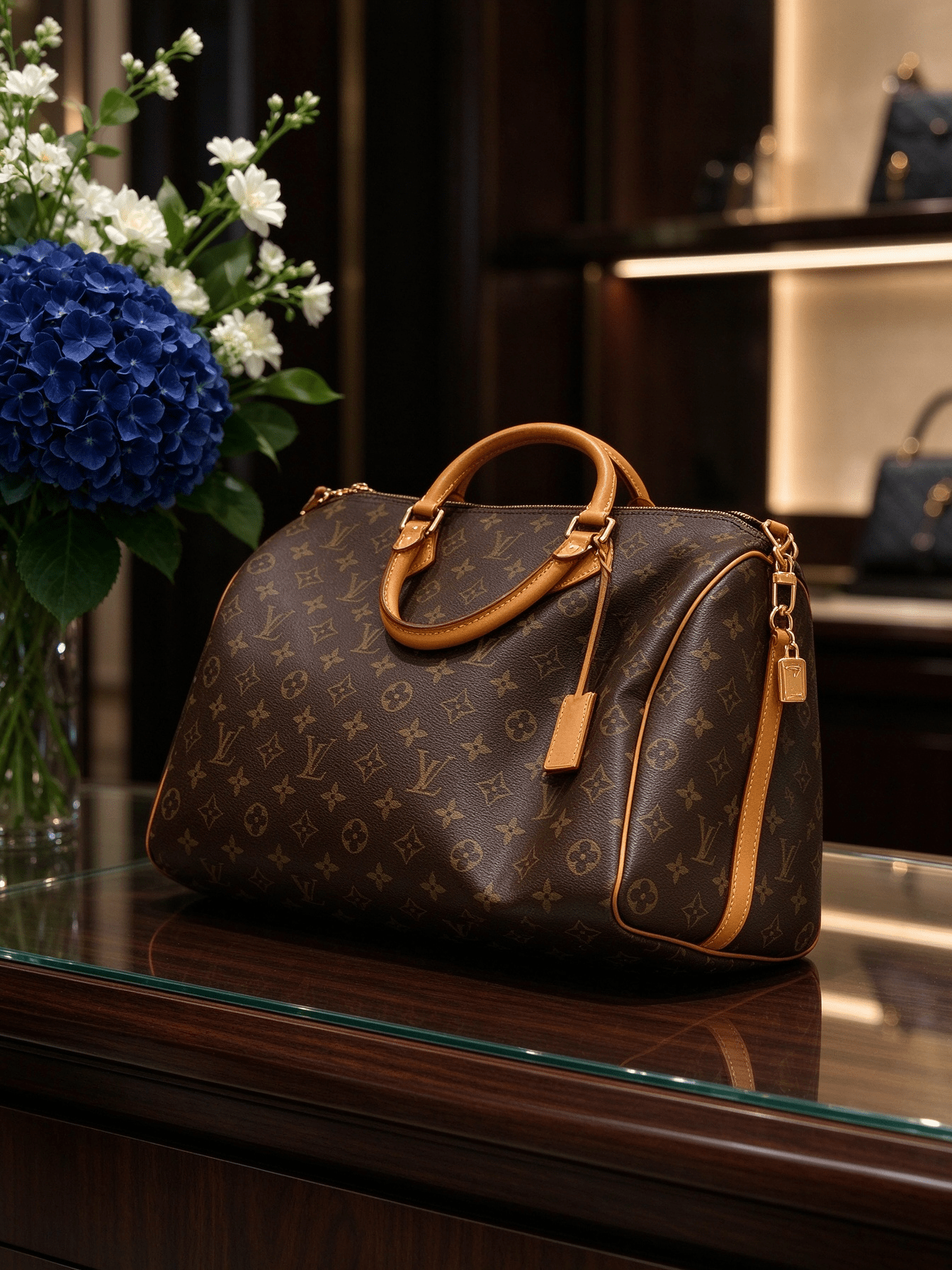 Vintage Monogram Large Capacity Boston Bag | Convertible Top Handle Crossbody Commuter Travel Tote 图 2