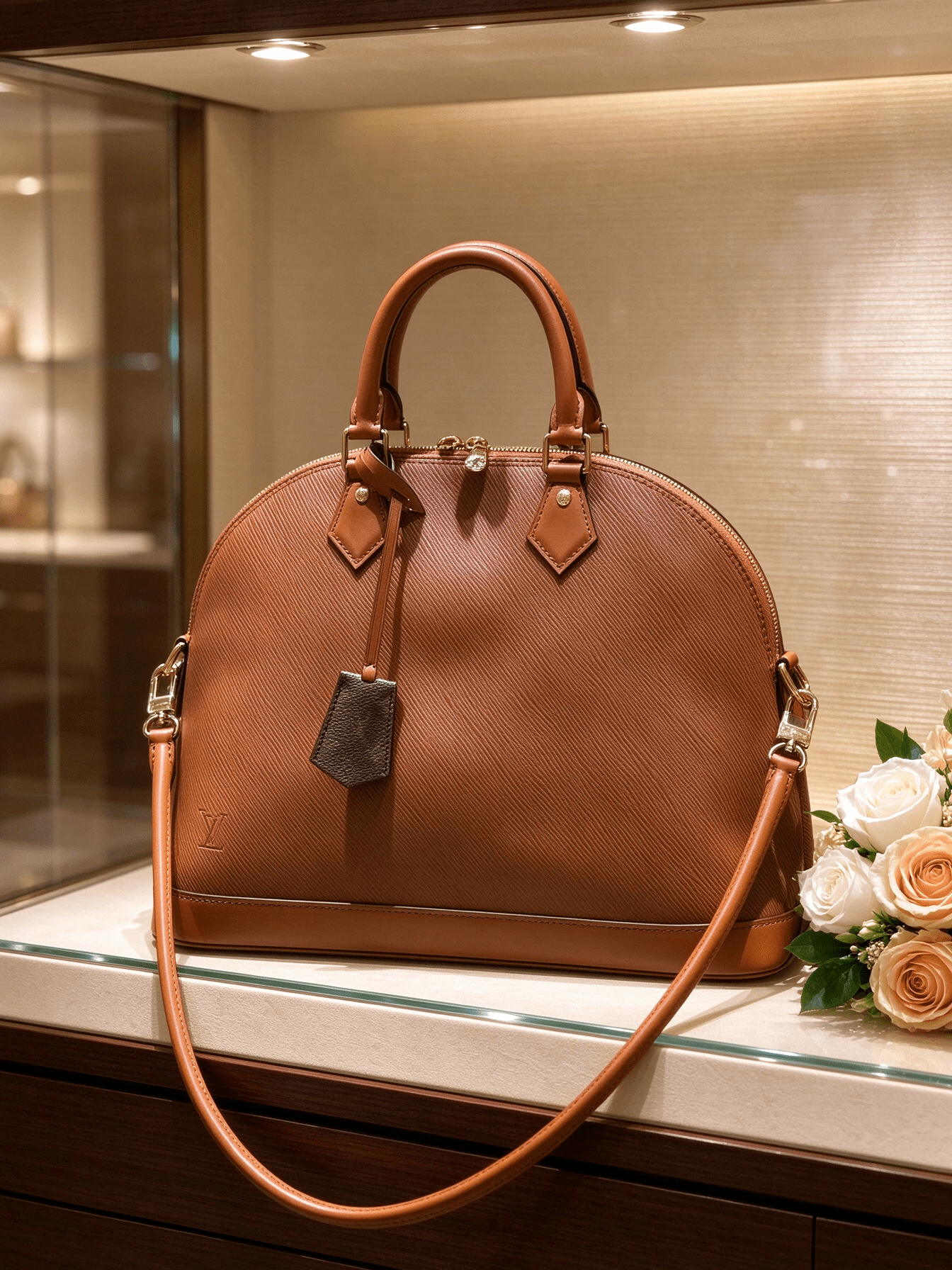 Light luxury seashell bag women's water ripple leather handbag crossbody commuter large capacity ladies bag