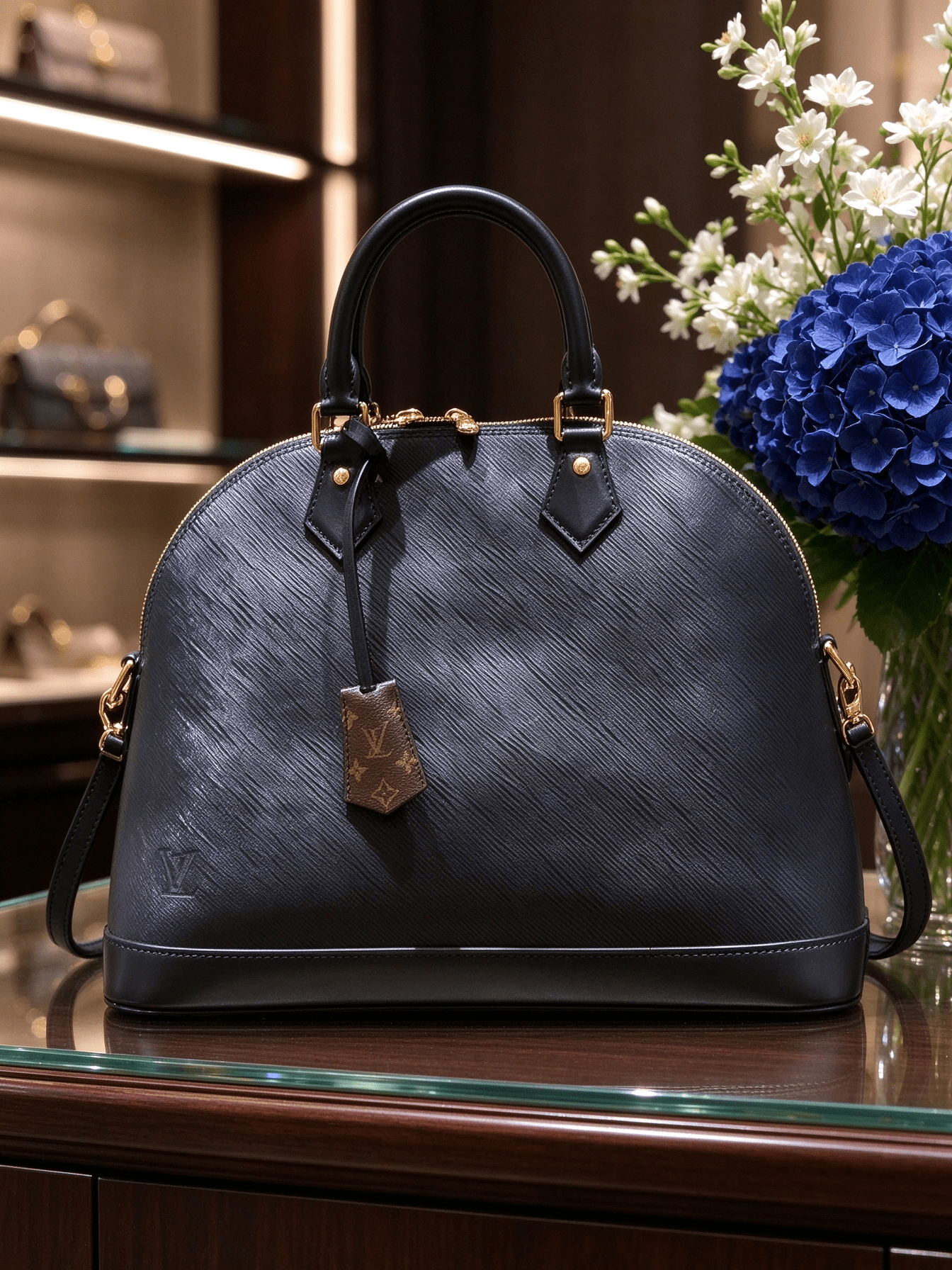 Light luxury seashell bag women's water ripple leather handbag crossbody commuter large capacity ladies bag 图 4