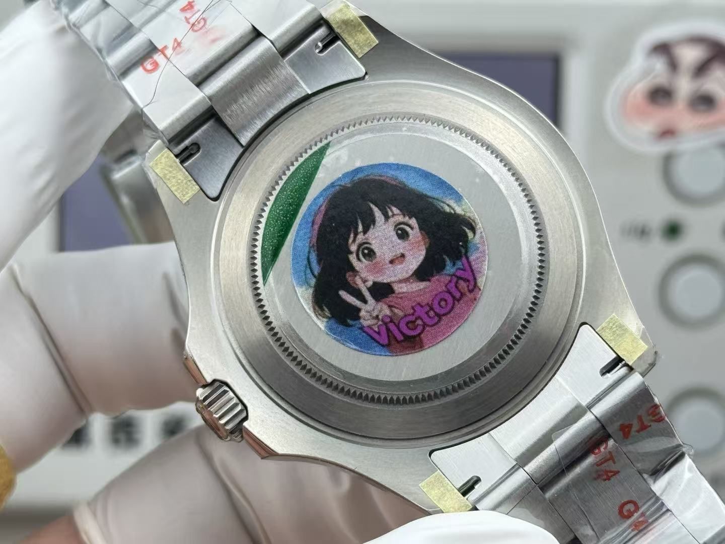 Đồng hồ cơ khí tự động cho du thuyền màu đen dành cho nam 40mm Đồng hồ thể thao dành cho doanh nhân đai thép ngoài màu bạch kim 图 7