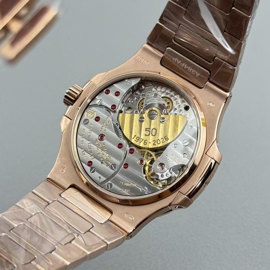 Patek Philippe Nautilus Rose Gold Blue Disc Diamond Automatic Unisex 图 6