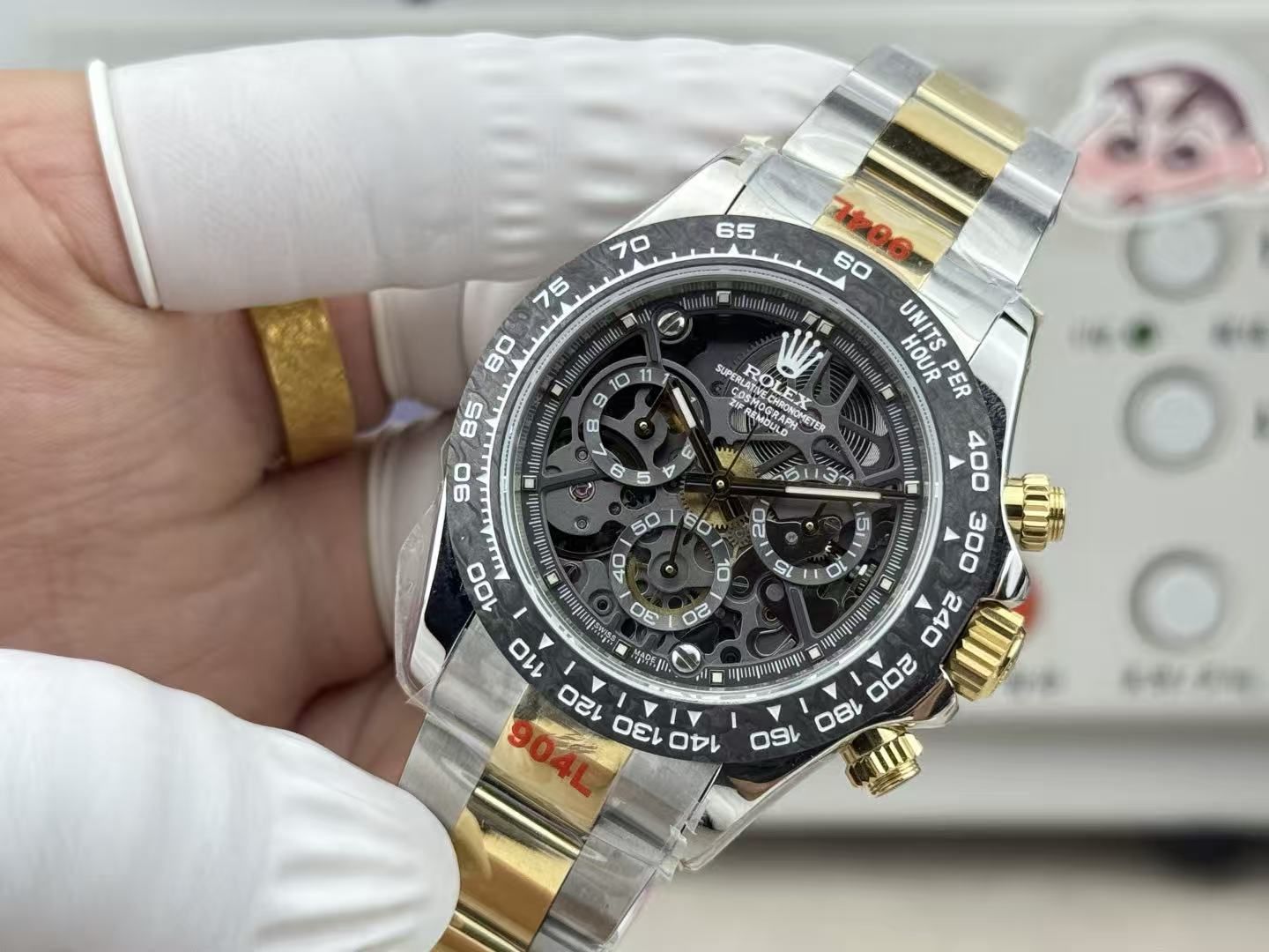 Rolex Cosmometer Daytona Gold 40mm Automatic Chronograph Men's Watch 图 2