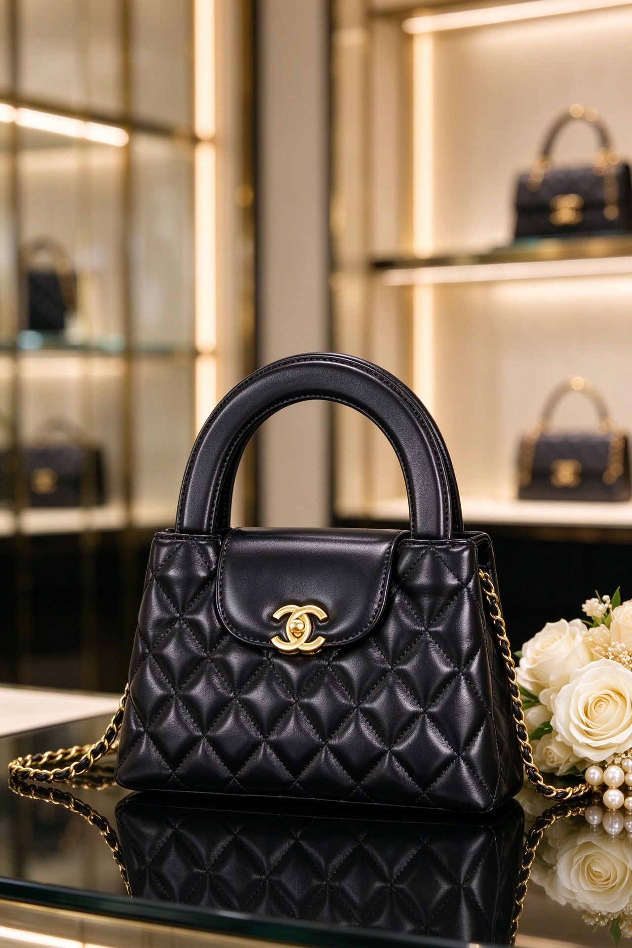 Classic Diamond Mini Kelly Handbag Chain Shoulder Crossbody Women's Bag