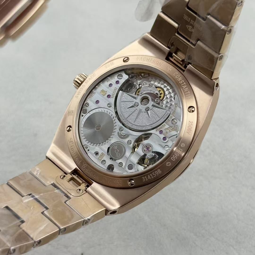 Light luxury ultra-thin two-pin automatic watch steel band business sports men's watch pearl tourbillon movement luminous dial 图 8
