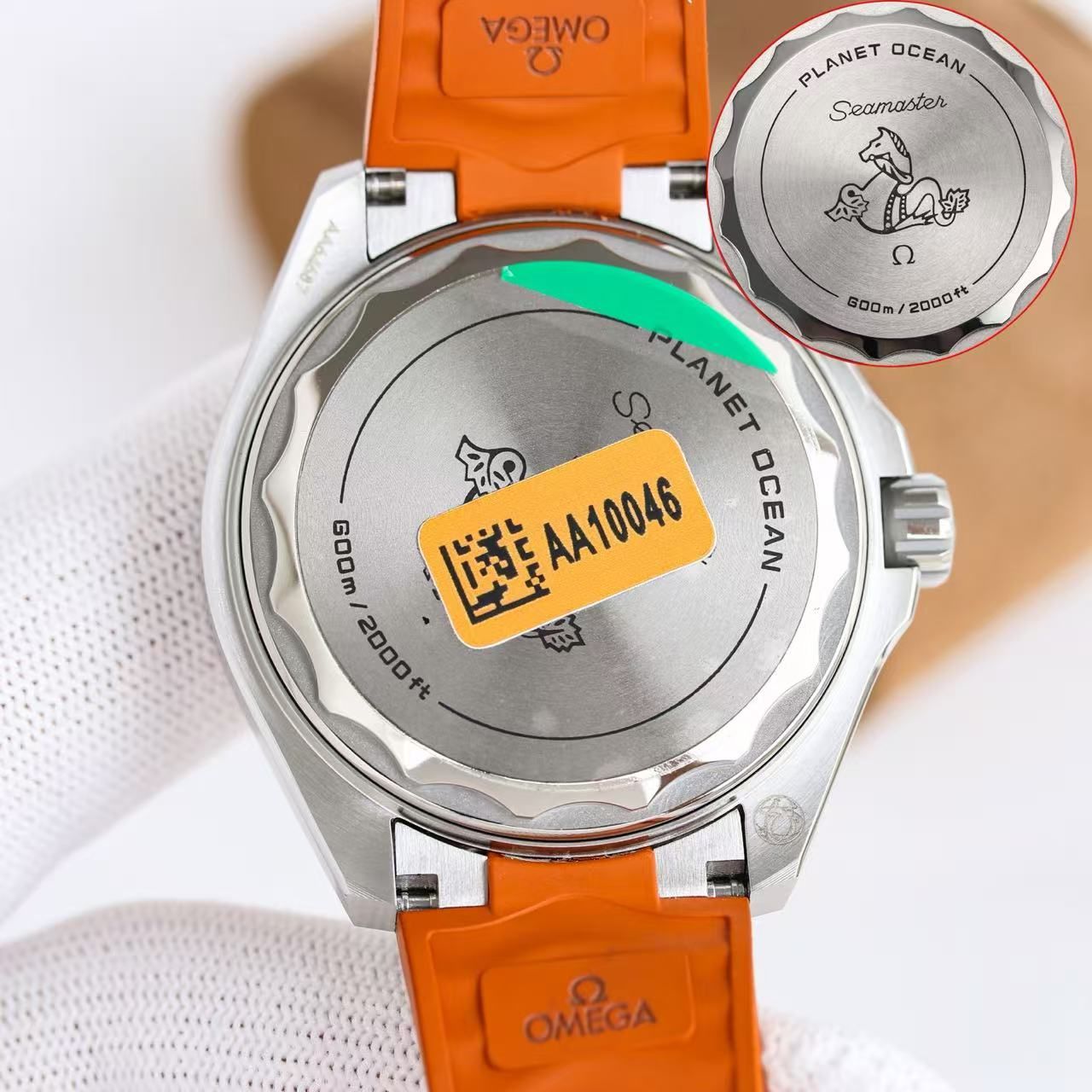 Omega Seamaster Ocean Universe 600m Automatic for Men Orange Rubber Band Dive Watch 图 8