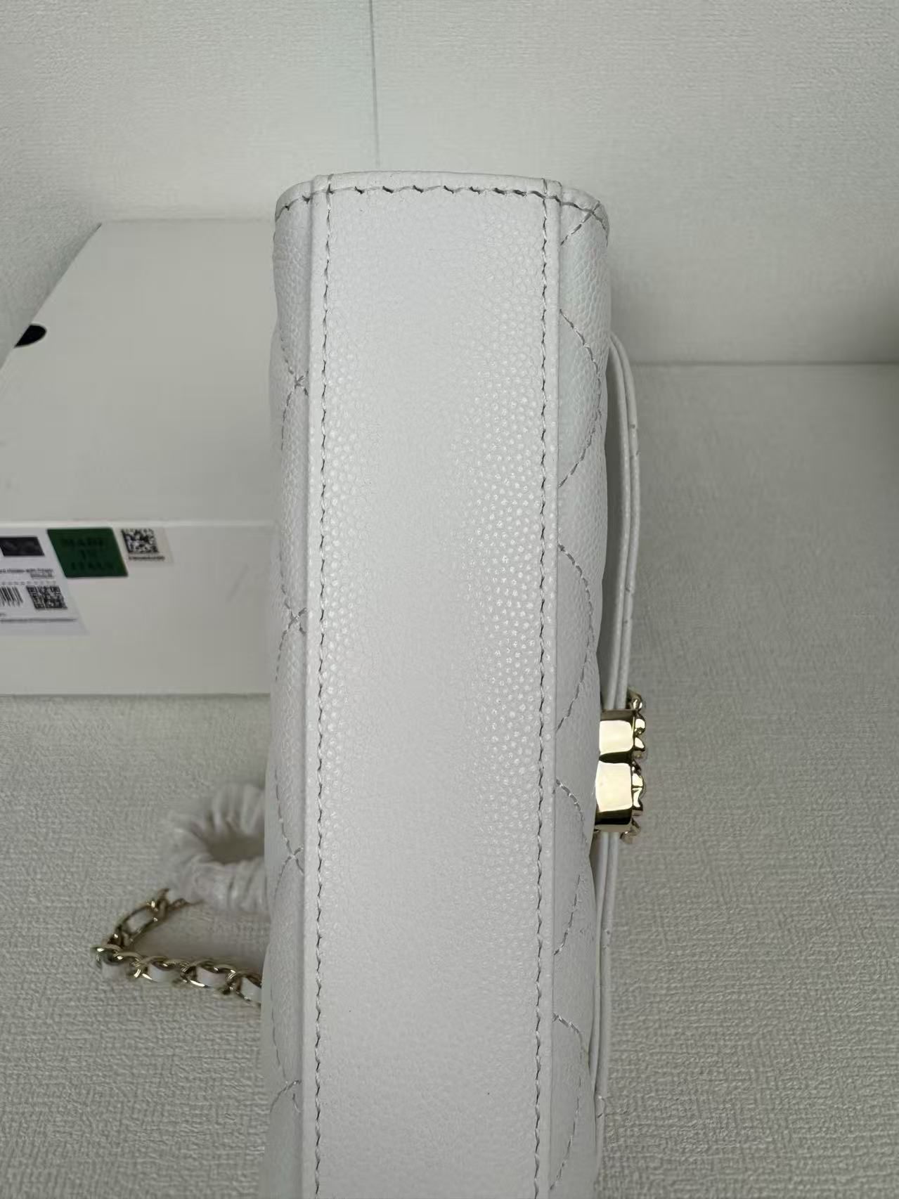 Chanel Light Luxury Caviar Rhombus Small Square Bag Women's Woven Chain Handbag Crossbody Flip Bag Multicolor 图 6