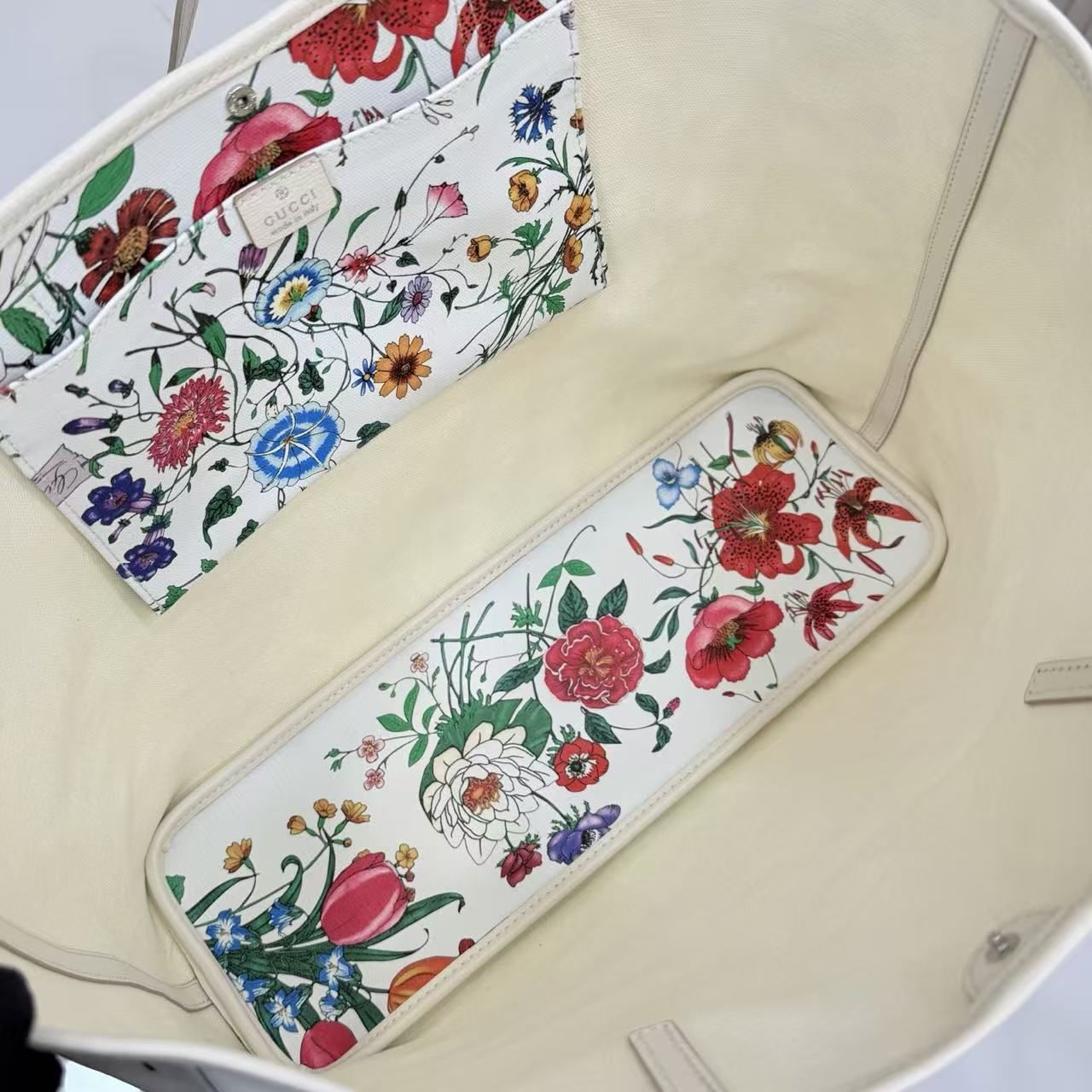 Gucci Spot Floral Print Tote for Women, 2026 New Large Capacity 图 7