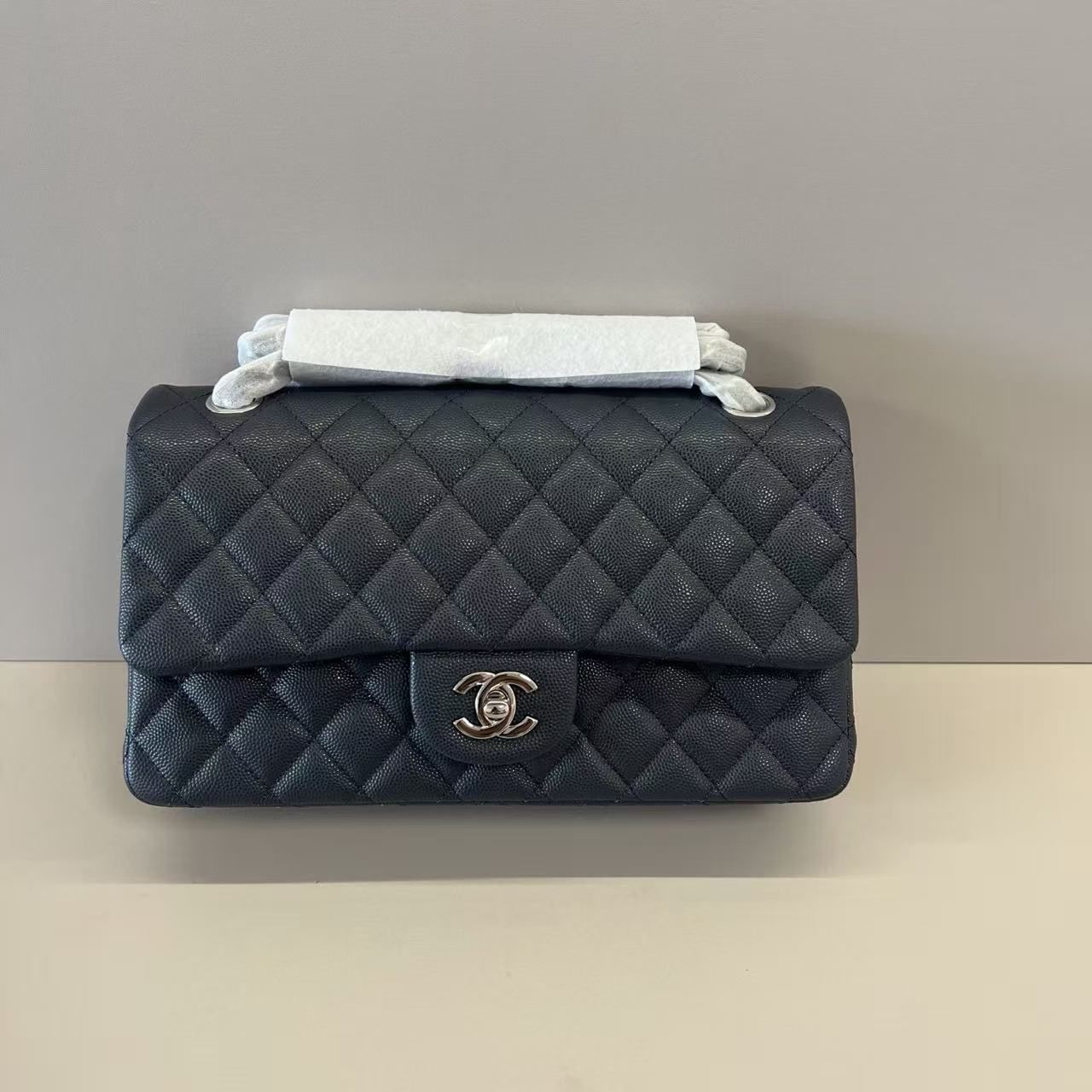 Classic Diamond Plaid Caviar Leather Flap Chain Bag Women's Light Luxury Crossbody Shoulder Bag Commuter Dinner Bag 3 Colors