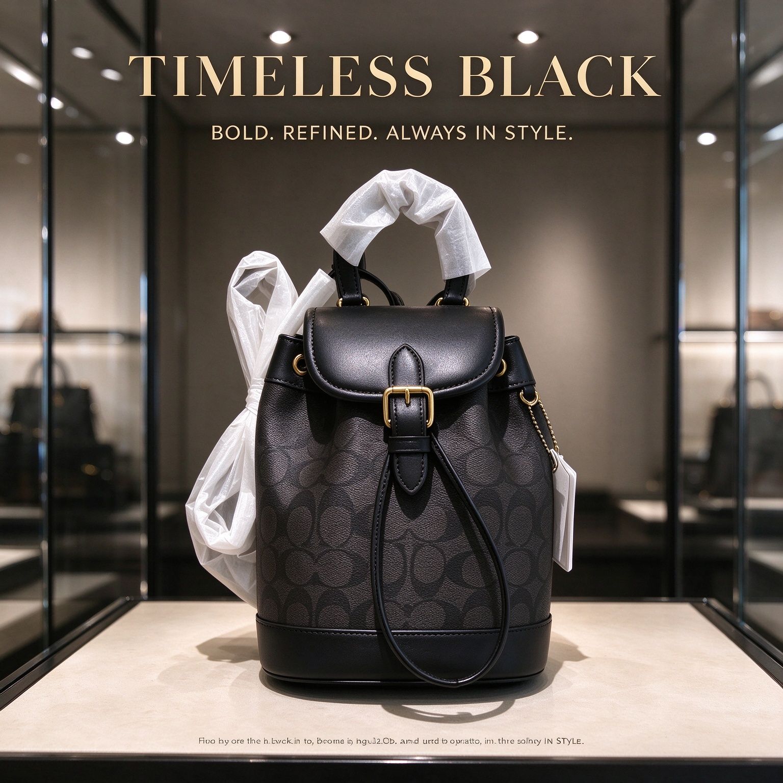 New Coach mini bucket backpack for women, size 17x20cm, 5 colors optional, matching gift box 图 3