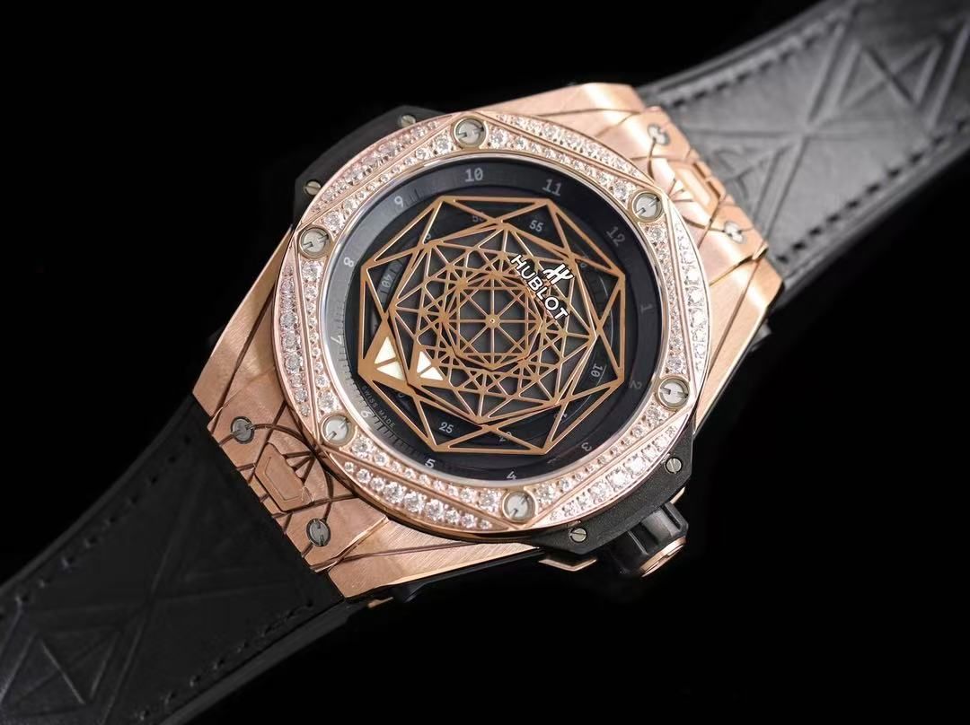 Hublot Big Bang Tattoo Full Diamond Men's Watch, 5 Colors Optional, Belt, Auto 图 3