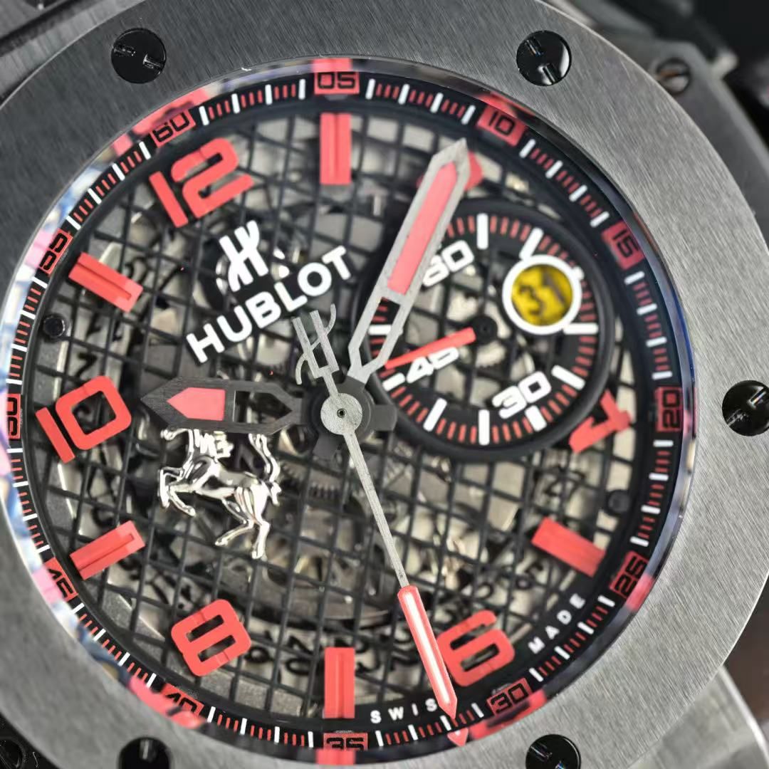 Big Bang Ferrari Sport Chronograph Men's Skeleton Luminous Racing Watch 图 3