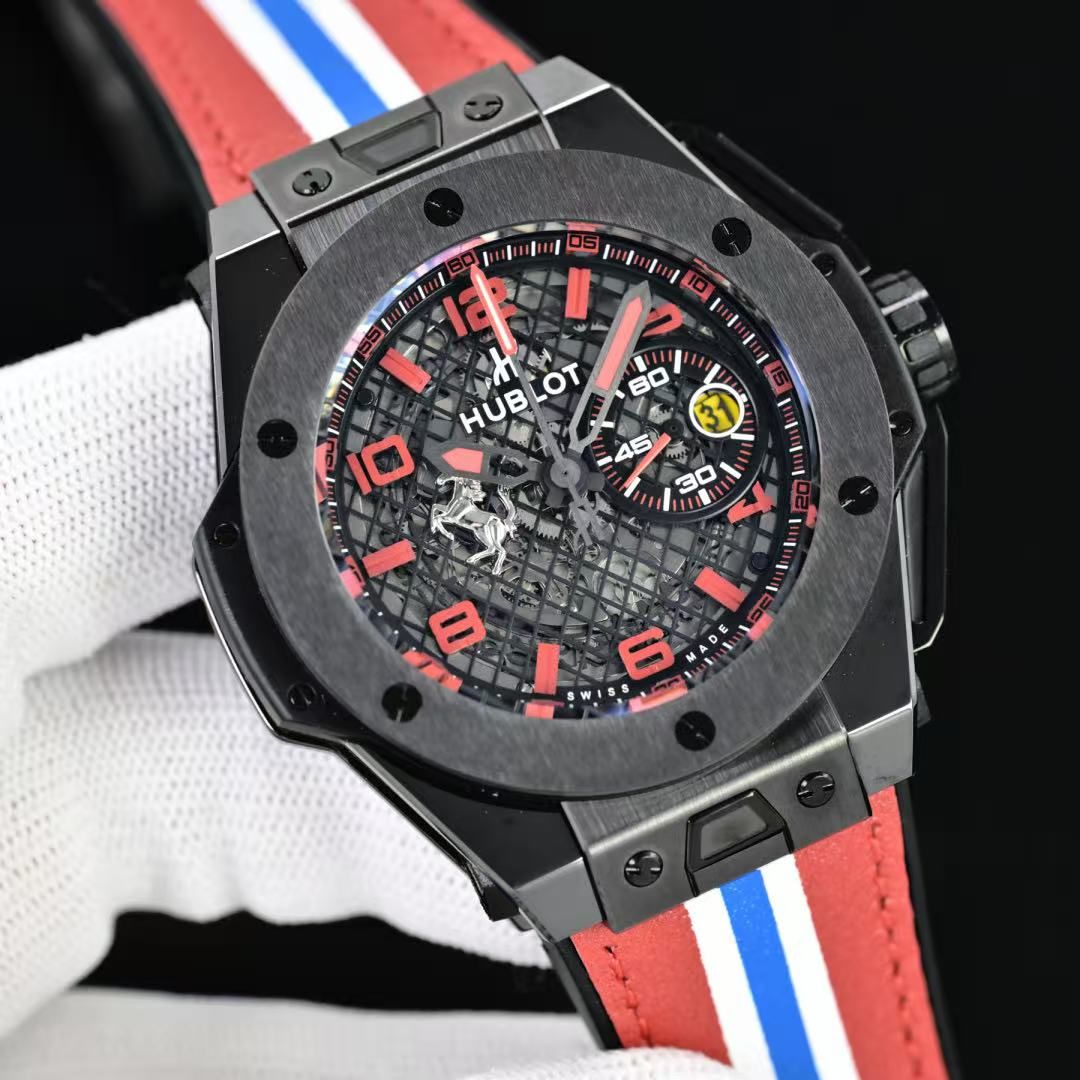 Big Bang Ferrari Sport Chronograph Men's Skeleton Luminous Racing Watch 图 2