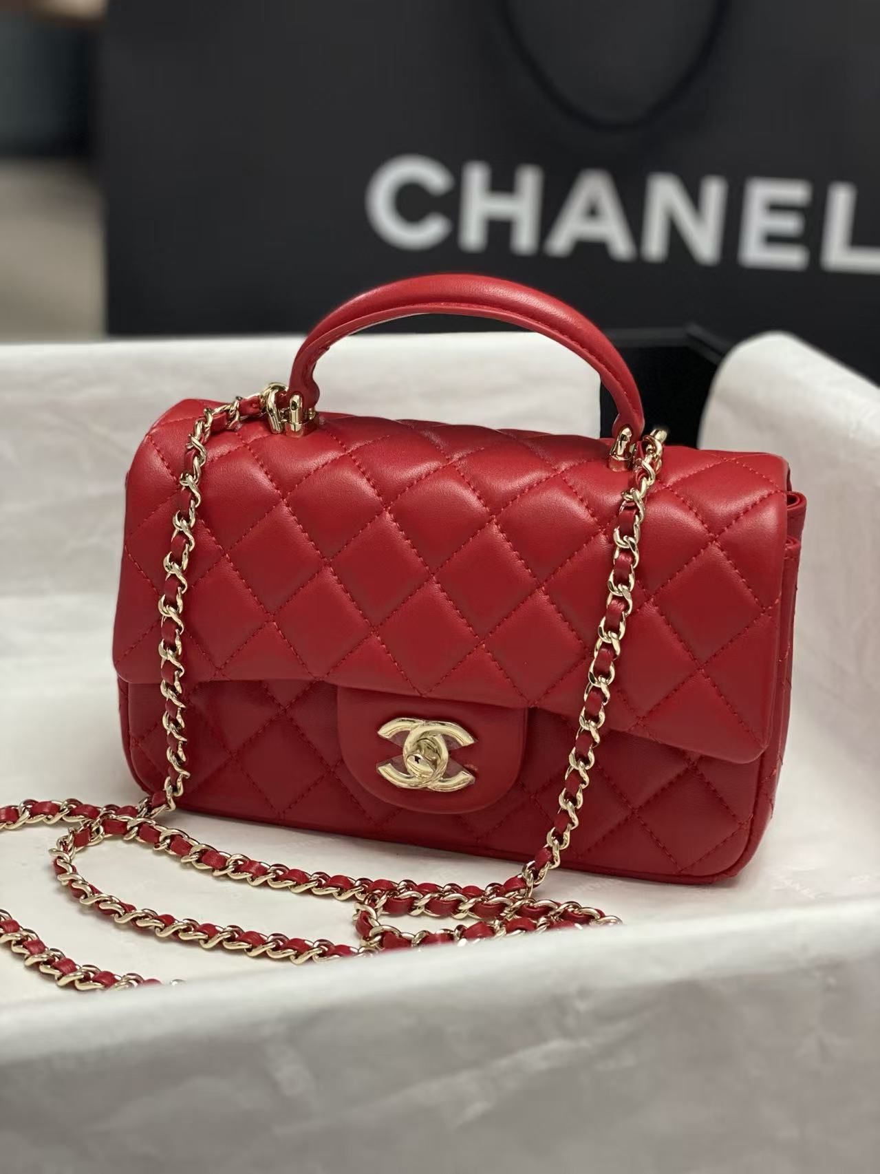Chanel 2026 new rhombus handbag chain small bag women premium flip small square shoulder messenger bag 11 colors to choose from 图 2