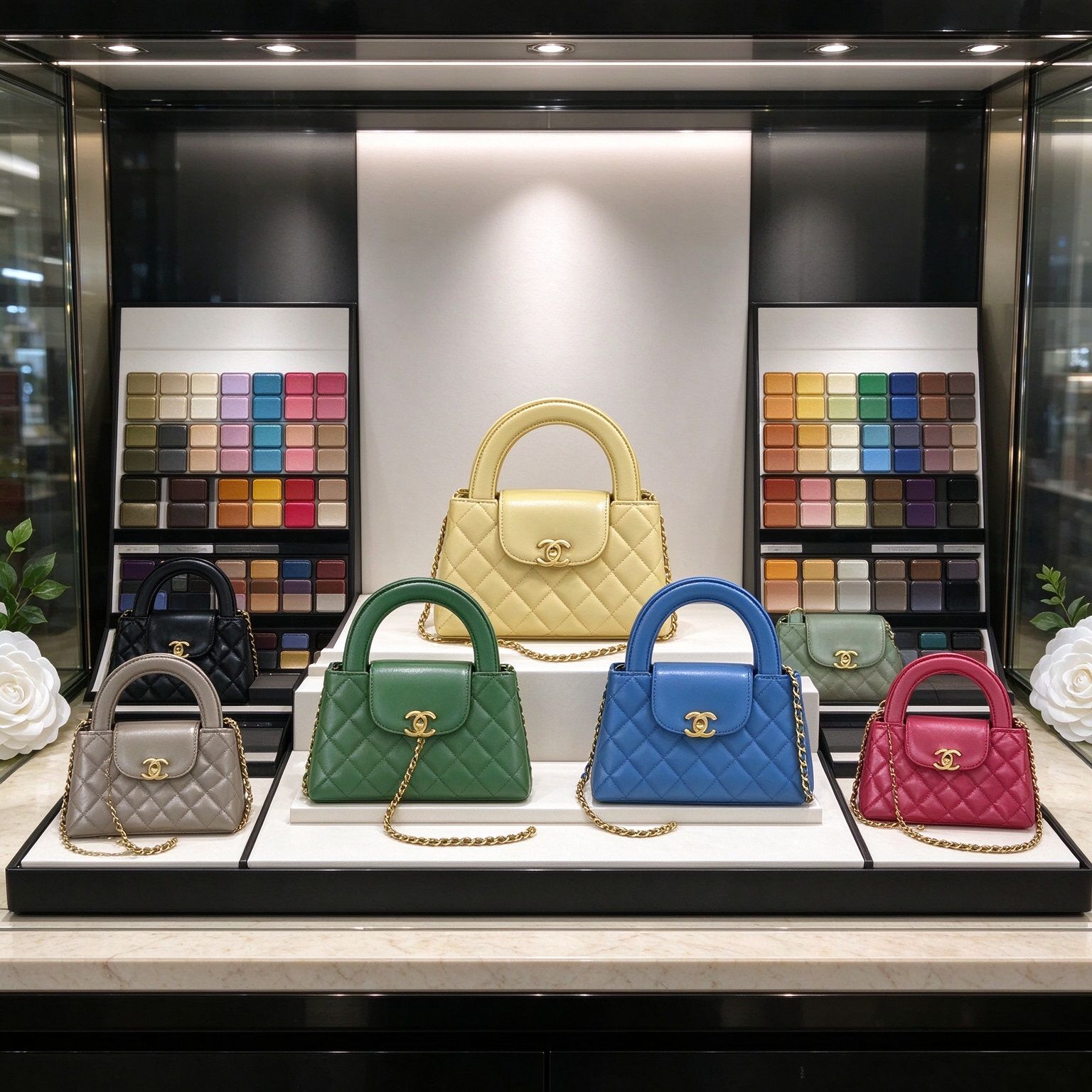 Chanel 2026 new mini rhombus handbag, chain crossbody, 12 colors, women's delicate small bag)